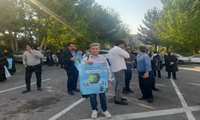  پیاده روی همکاران معاونت تحقیقات و فناوری همراه با کارکنان دانشگاه علوم پزشکی البرز با شعار سلامتی را قدم بزن 
