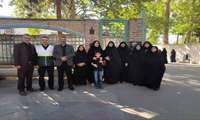 همراهی همکاران معاونت تحقیقات و فناوری در مراسم گرامیداشت شهدای جنگ ۱۲ روزه استان البرز با حضور رئیس دانشگاه 